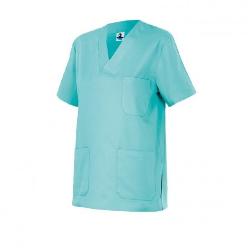 Camisola de pijama sanitario en color azul del catálogo de ropa laboral de UniformesWeb