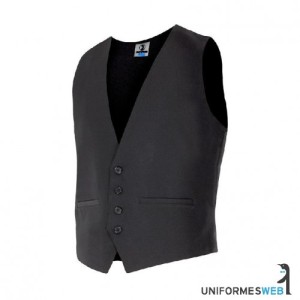 ropa de trabajo chaleco de camarero en color negro de uniformes web