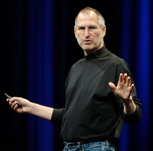 Steve Jobs negro uniforme
