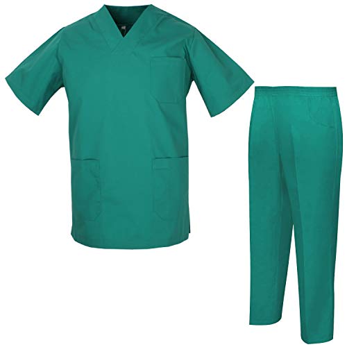 MISEMIYA - Pijama Sanitario Unisex Uniformes Sanitarios Uniformes Médicos 817-8312 - M, Casaca Sanitarios 817-3 Verde