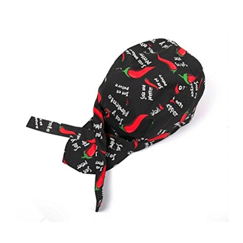 VORCOOL Gorro de Cocinero Bandana Gorro de Camarero Gorro de Carnicero con Correa Ajustable