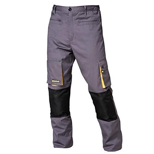 Wolfpack 15017115 - Pantalon de trabajo Gris/Negro, Talla 3XL (58/60)