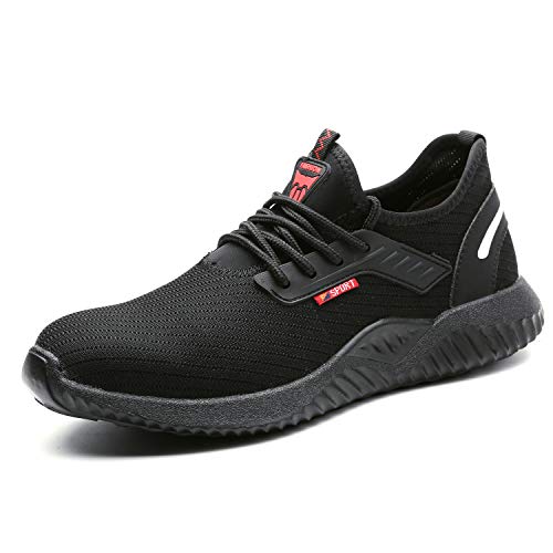  Zapatos de punta compuesta para hombre, antideslizantes,  zapatos de trabajo ESD, zapatos deportivos con punta de acero, zapatos de  seguridad a prueba de pinchazos, construcción transpirable, ligero, Gris :  Ropa, Zapatos