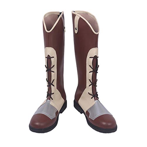 YYFZ Animado Zapatos Juego De Roles Zapatos Botas Partido De La Mascarada Partido del Carnaval Brown Botas Damas Versión Personalizada,Women's size-38