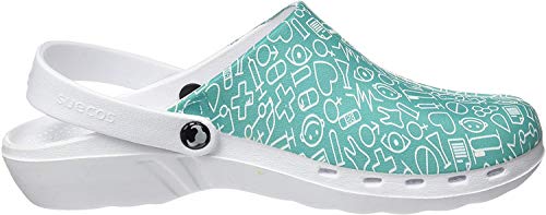 Suecos Oden Print, Zuecos de Trabajo, Unisex Adulto, Multicolor 21, 39 EU