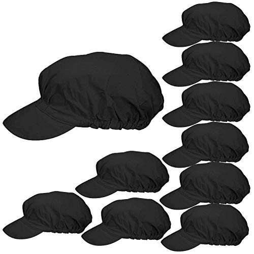 MISEMIYA - Gorro Visera Gorro Visera Unisex Gorro Cocina Gorro Chef Gorro COCINERA Gorro Cocinero - Ref.923 - Negro, Pack* 1 Pcs