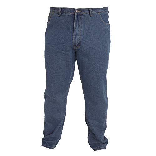 Duke - Pantalón cómodo Modelo Rockford Tallas Grandes para Hombre (127 cm Corto) (Efecto Lavado)