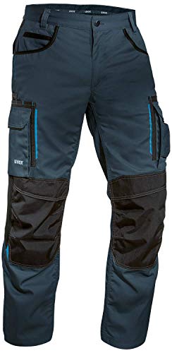 Uvex Tune-up 8909 Pantalon de Trabajo para Hombre - Pantalones Cargo para Trabajar de Algodón y de Cordura - Multibolsillos - Bolsillo de Las Rodilleras - Color Gris, Negro, Azul, Verde, Blanco