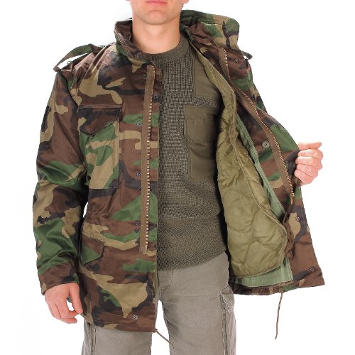 USA chaqueta de campo M65 con Forro, woodland - bosque, XXL