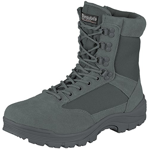 Mil-Tec Botas Tactical con Cremallera YKK (Urban Grey/38/ US 5)